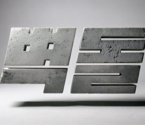 AI로 제작한 "벽돌" 타이포그라피