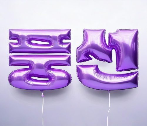 AI로 제작한 "풍선" 타이포그라피