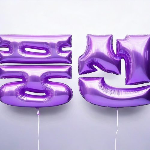 AI로 제작한 "풍선" 타이포그라피